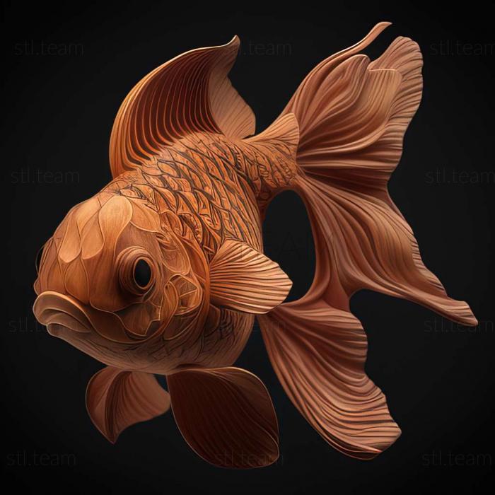 Animals Calico goldfish fish
